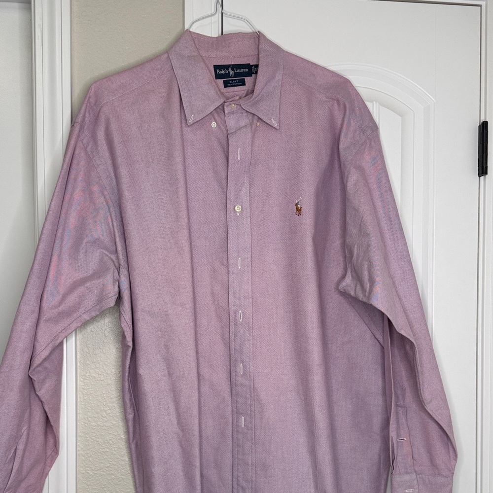 Ralph Lauren Men's Light Purple Dress Shirt